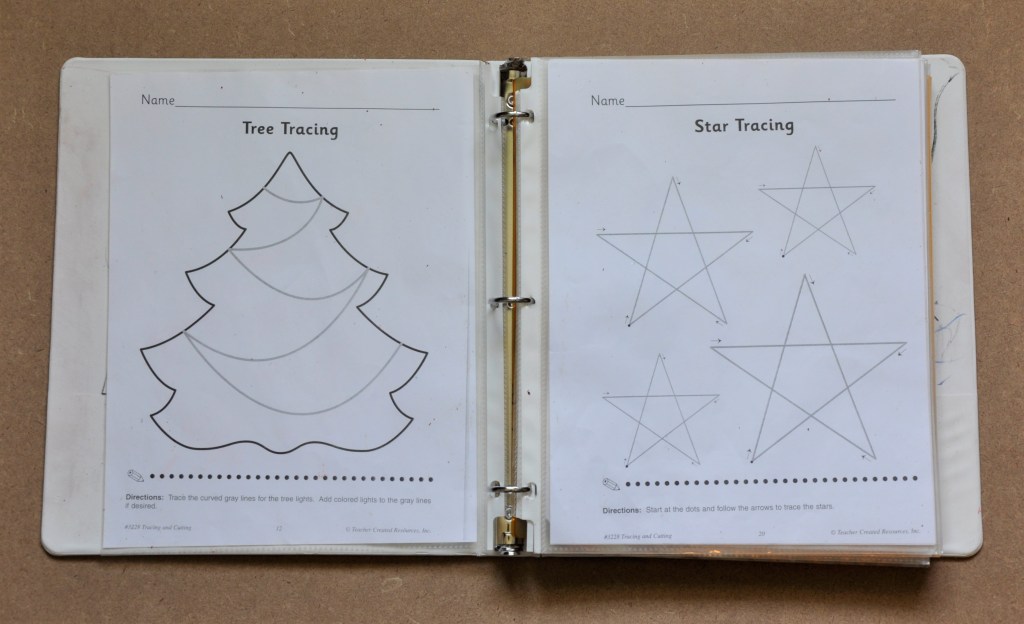 Kids Busy Binder, keeping kids busy, homeschool, things to do in the car/traveling