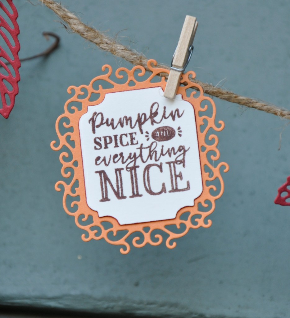 Mini Fall, Banner, fall banner, fall paper banner, leaf banner, dcwv paper, diy fall banner, diy paper banner, diy banner