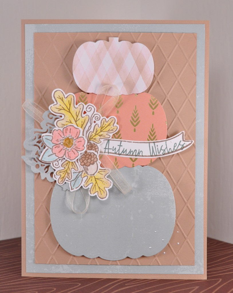 pumpkin topiary, pumpkin card, pumpkin paper topiary, fall card, homemade fall card, 3d pumpkin topiary, stampinup, stampinup fond of autumn, recollections paper, recollections dies