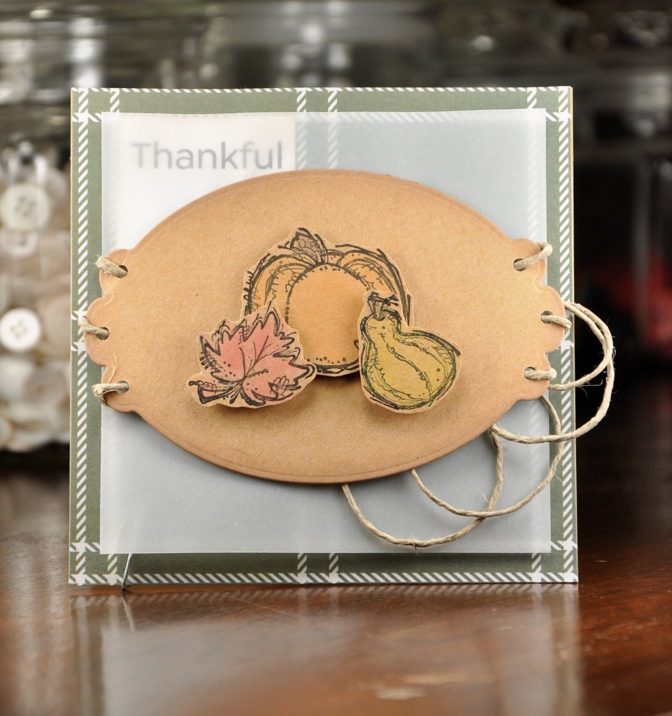 thanks so much cards, thanksgiving cards, homemade cards, homemade thanksgiving cards, pumpkin cards, flower thanks card, cards made with kraft paper, stampinup, stampinup life is beautiful, stampinup tin tile emboss folder, stampinup autumn harvest, stampinup falling flowers, parklane paper, printable cards, printables used on cards, free card making printable, free printables