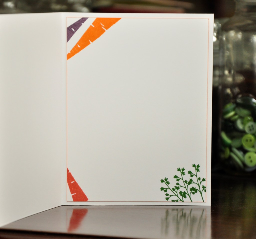 Spring Carrots card, stampin up , stampin up thanks a bunch, carrot card, homemade carrot card, spring card, homemade spring card