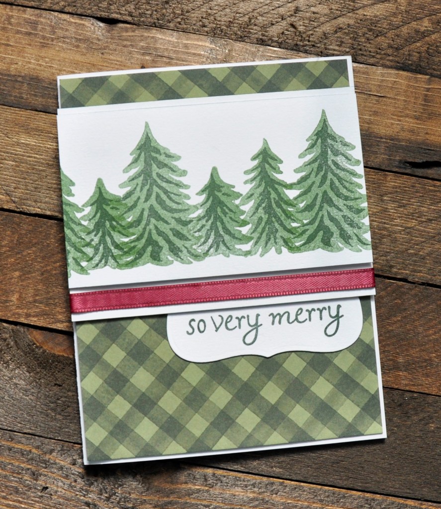 Tree cards, Stampin'Up! Trees for sale, stampin up, christmas tree cards, homemade christmas tree cards
