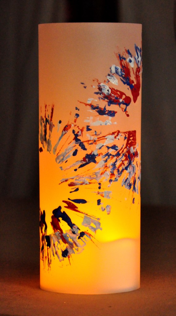 4th of July projects, popsicle stars, kids Independence Day projects, fireworks with paint