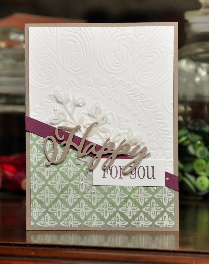 Happy Diagonal card, homemade card, stampin up, stampin up botanical garden, Stampin'Up! Petals and More, Stampin'Up! Merry Christmas, recollections paper