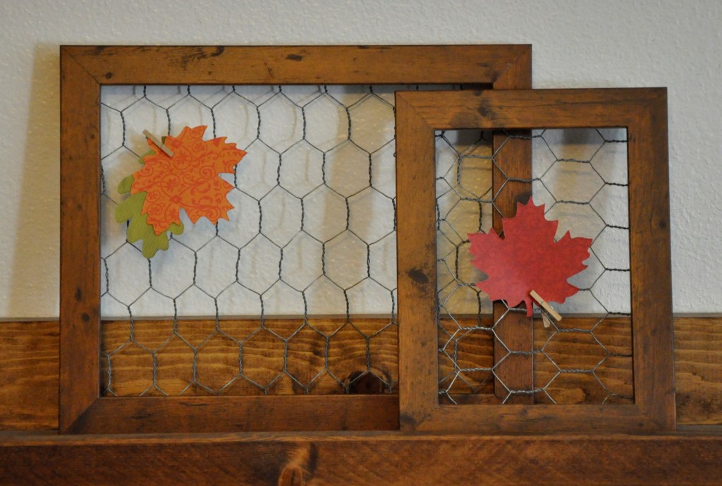 Easy Rustic Frames, chicken wire projects, rustic decor, farmhouse decor