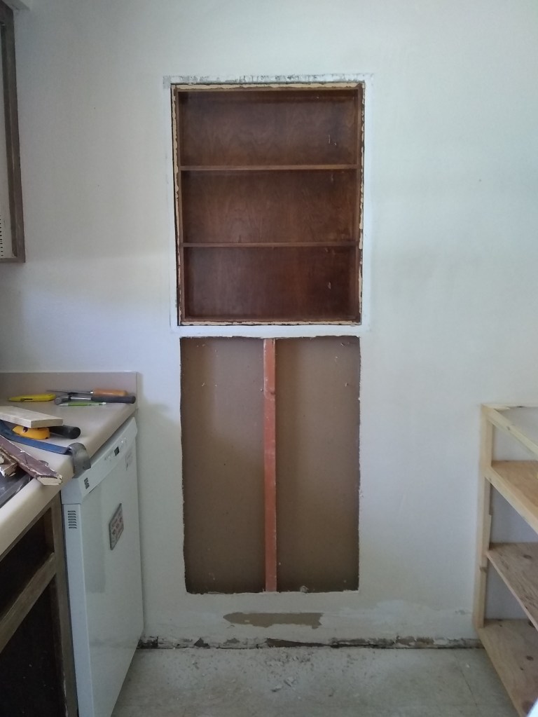 Between Studs Kitchen Built-in, kitchen storage, kitchen organization, built in kitchen storage