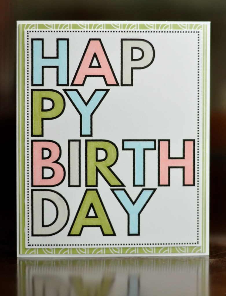 happy birthday card, happy birthday card made with printable, happy birthday card made with free printable, free printable, free birthday printable