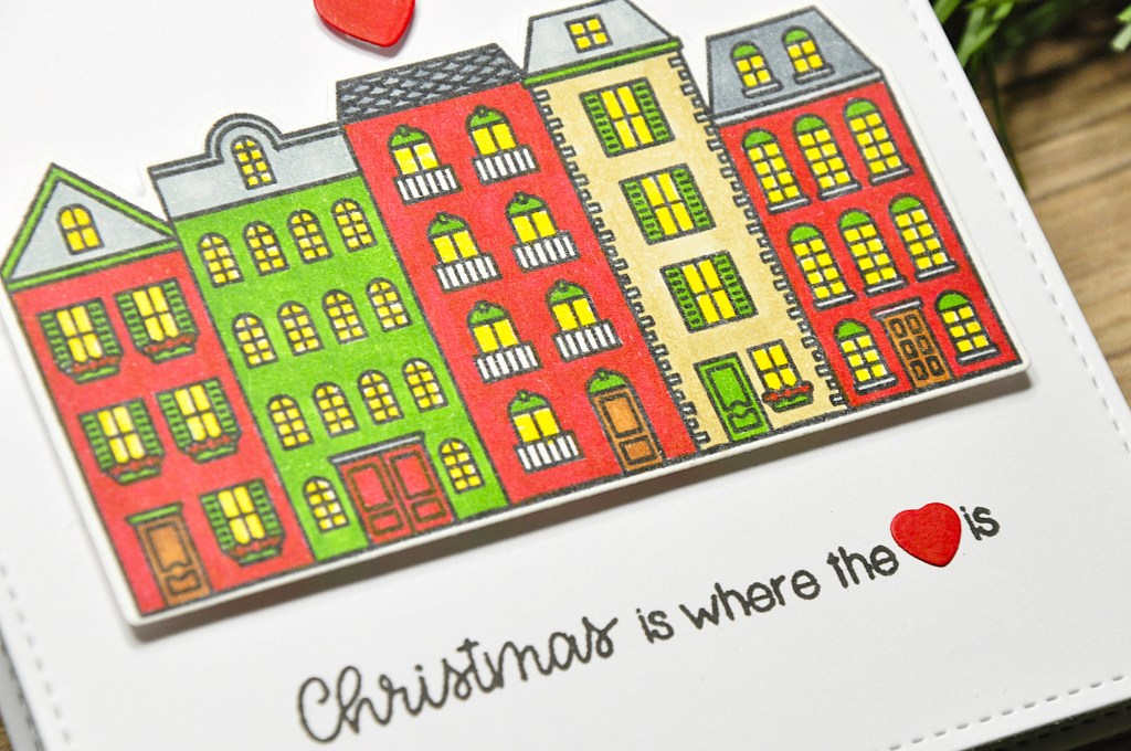 #sunnystudiostamps #sunnystudiostampscharmingcity #sunnystudiostampshappyhome #sunnystudiostampsstitchedsquare #sunnystudiostampsdies #sunnystudiostampschristmascards #housechristmascard #homemadechristmascard #easychristmascard #mtdawn #//mtdawn